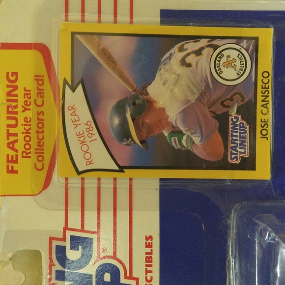 Vintage 1990 Staring Lineup Jose Canseco Action Figure Kenner - Picture 3 of 5